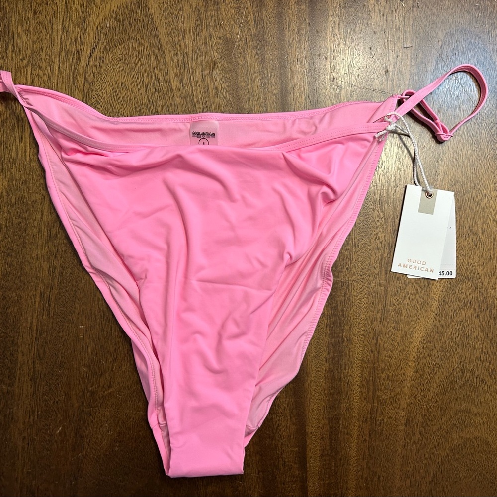 NWT Good American Pink Bikini Bottom 5x